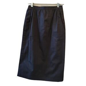 Emmanuel Ungaro Parallel Paris, Long Black Skirt Vintage Sz 0 Pockets